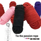 5 м10 м20 м SM Play Интимная обвязка, утолщенная хлопковая веревка, обвязка для тела, шибари, стандартный шнур, рабская веревка, секс-игрушки для взрослых