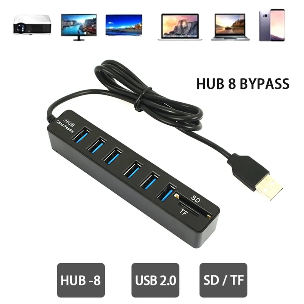 

Универсальный мини-USB-разветвитель с интерфейсом USB 2,0