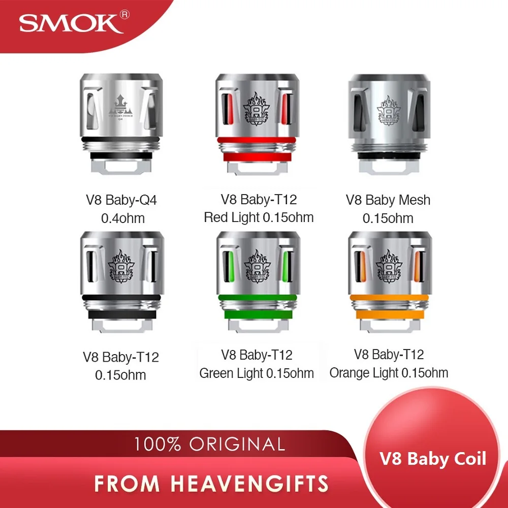 Набор насадок SMOK V8 для детей 5 шт. головка в виде катушки Baby-T6 Сексапильный