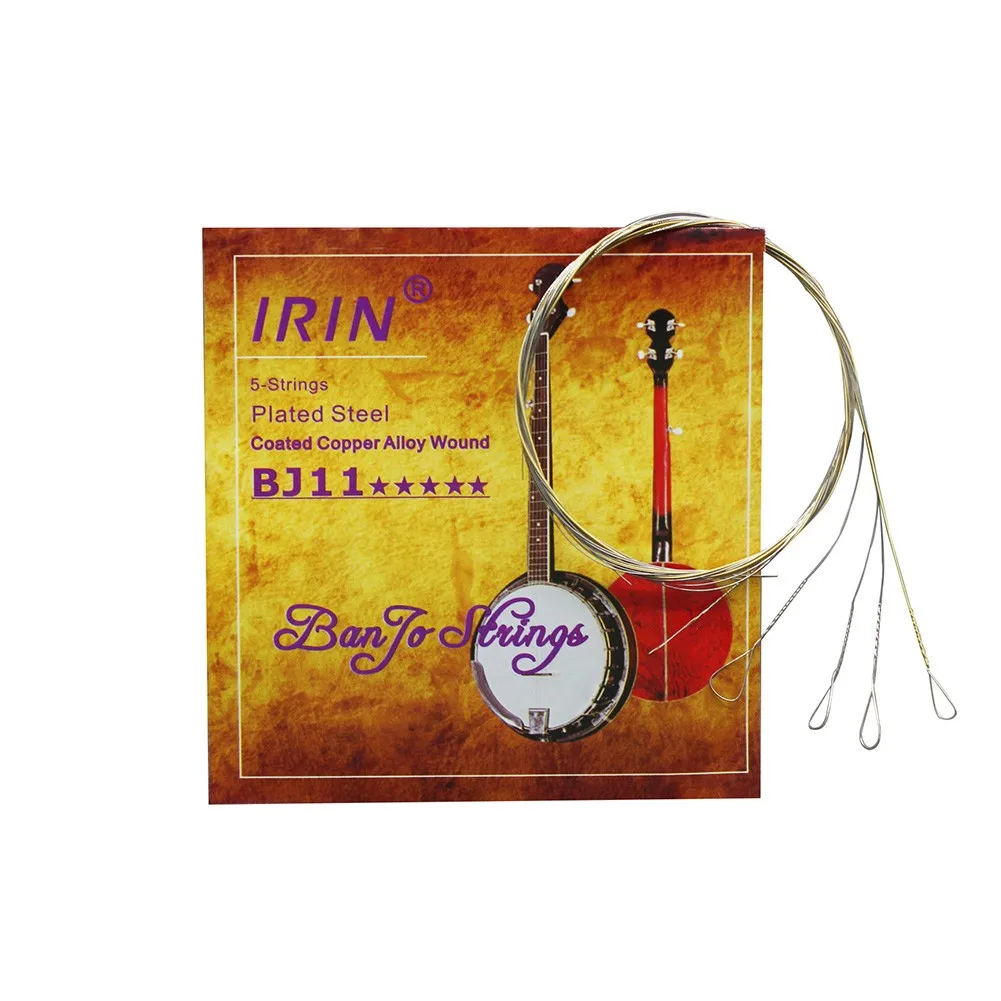 

5pcs/Set BJ11 Banjo String Stainless Steel Coated Copper Alloy Wound (.009-.020) 2021new High Quality