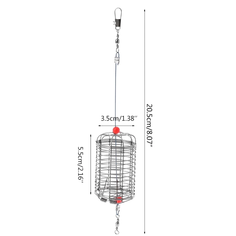 

6XDE Aquarium Shrimp Small Bait Feeder Cage Dry Spinach Feeding Basket for Fish Floating Food