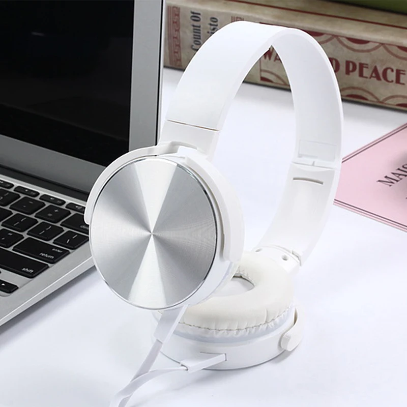 New Portable Wire Headphones Bluetooth Stereo Foldable Headset Audio Mp3 Adjustable Earphones with Mic for Music | Электроника