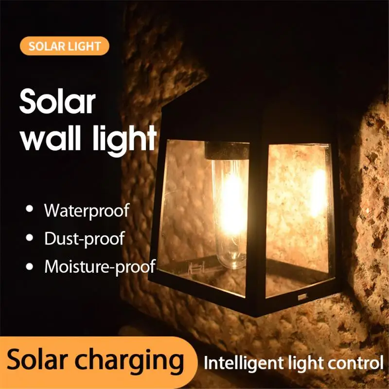 

2pcs Tungsten Wire Solar Light Outdoor Solar Lamp Wall Light Waterproof Solar Powered Sunlight For Garden Decoration Cocina