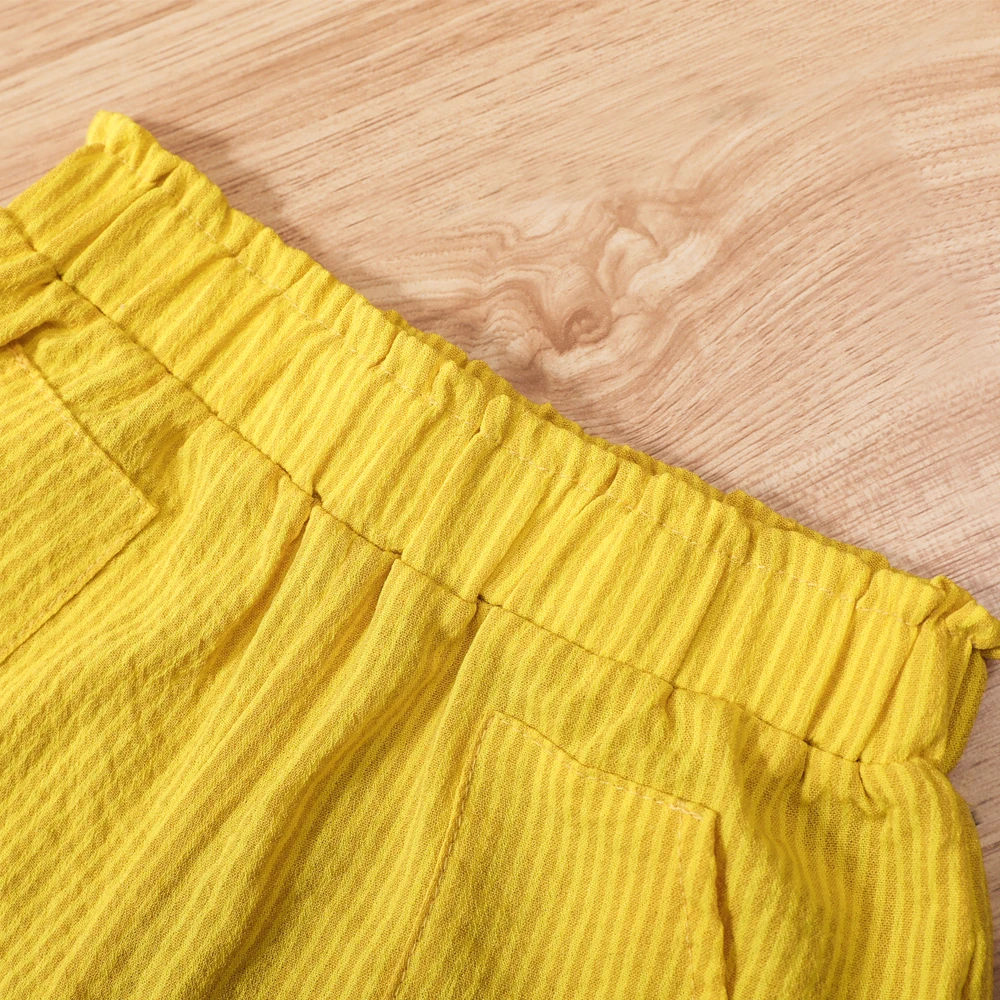 Комплект одежды для девочек HE Hello Enjoy летний детский топ с ремнем и открытыми