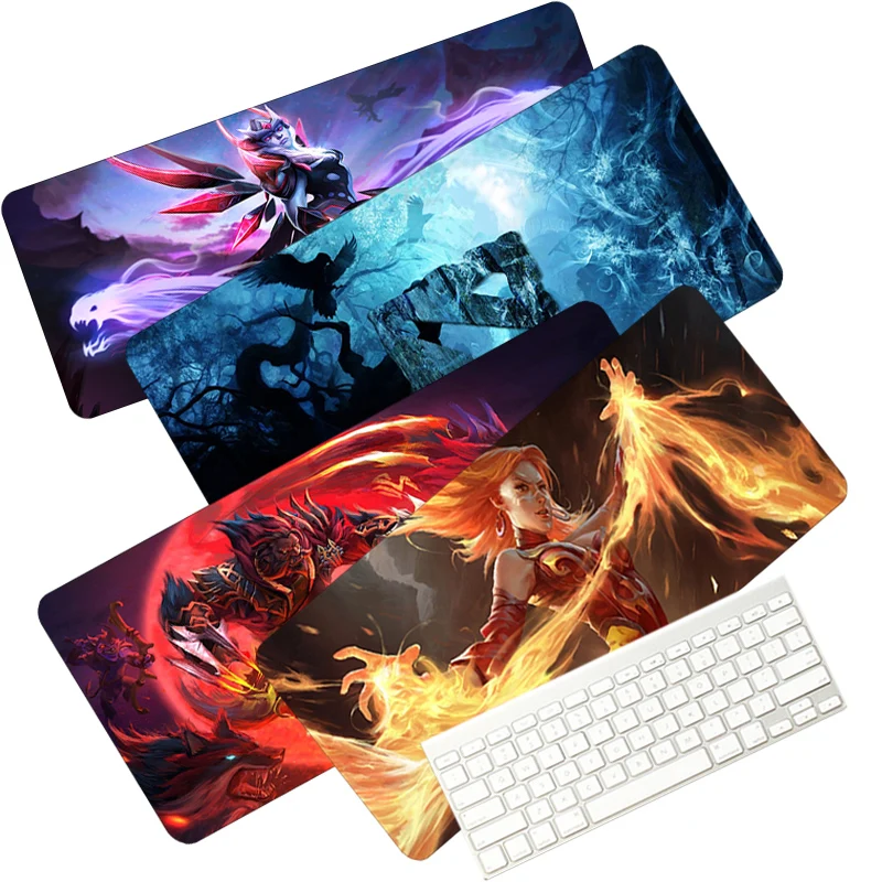 

Игровой коврик для мыши 80x30 см с фиксирующими краями, моющийся для CSGO Dota 2 LOL, аксессуары для ПК, прочный Противоскользящий коврик для клавиат...