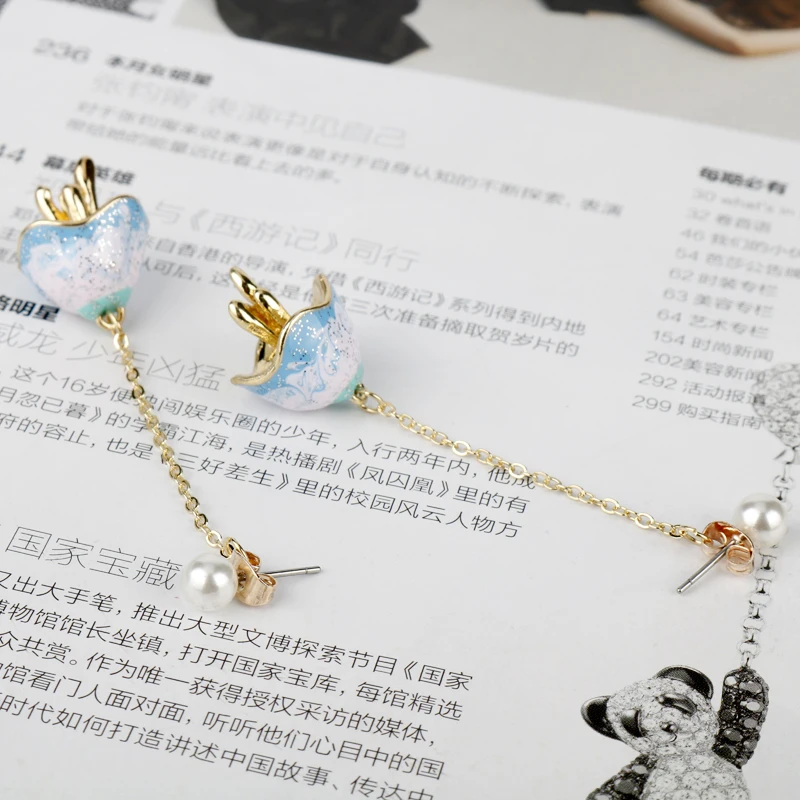 Модные женские серьги морские животные голубые медузы серьги-подвески ювелирные