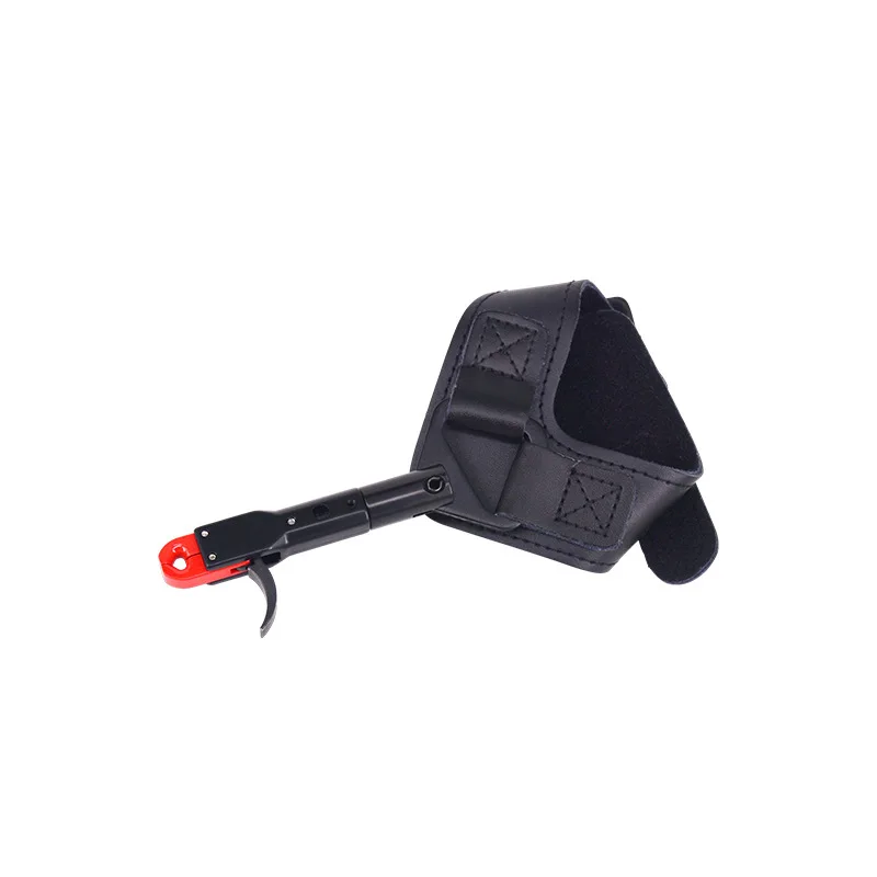 

Outdoor Bow And Arrow Release Device Compound Bow And Arrow Archery Supplies Leather Wristband Adjustable Length Release Device