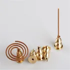 1 шт. портативная курильница для благовоний, подвеска с высокой заглушкой, держатель для благовоний из сплава, может быть закреплен в катушке для благовоний