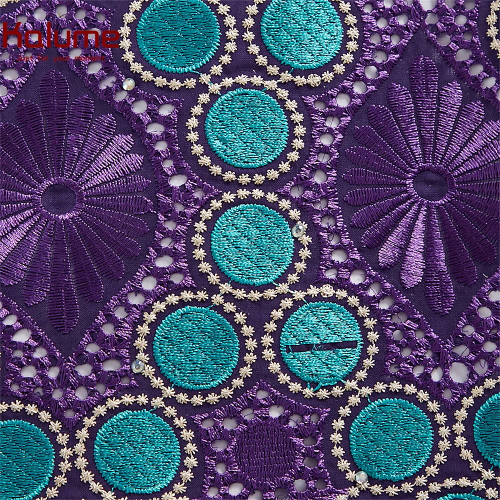 Новейшая швейцарская Африканская Хлопковая кружевная ткань Kalume 2021