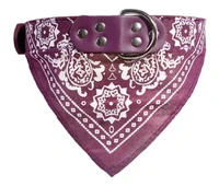 cute adjustable small dog collars puppy pet slobber towel outdoor cat collar print scarf design dog collar neckerchief