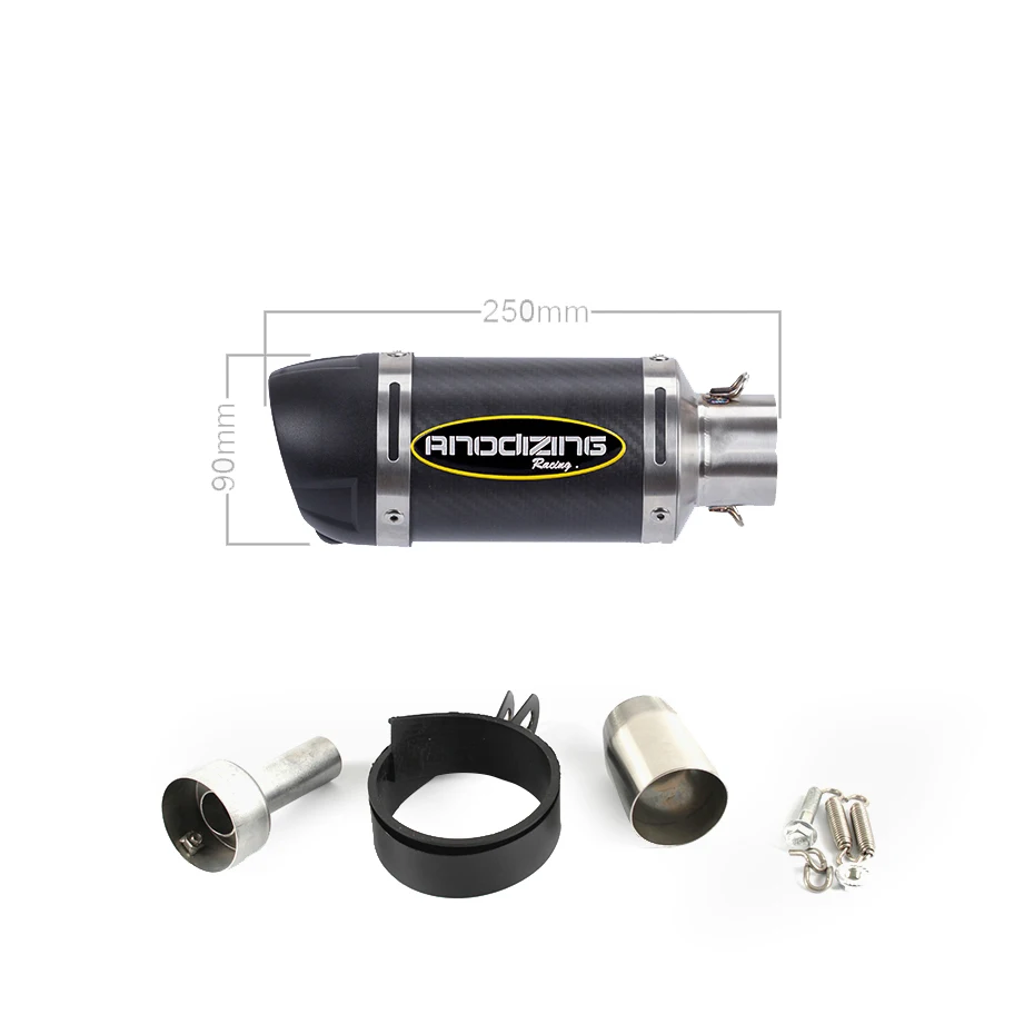 Motoo MT07 FZ07 мотоциклетная выхлопная полная система для Yamaha MT 07 2014 2019 с глушителем