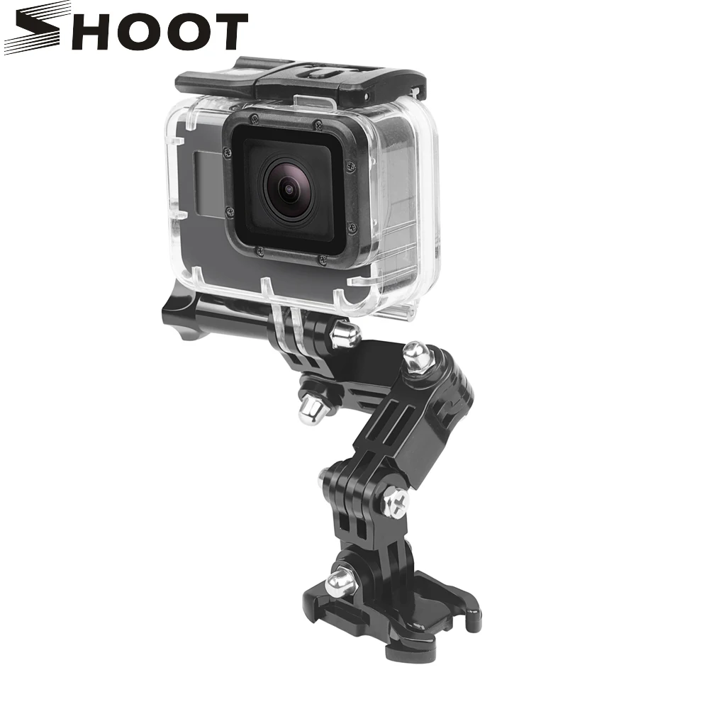 Съемка 4-позиционный Регулируемый поворотный кронштейн штатива для GoPro Hero 7 6 5 Black 4K Sjcam Sj4000 Eken Go Pro Hero 5 Аксессуары