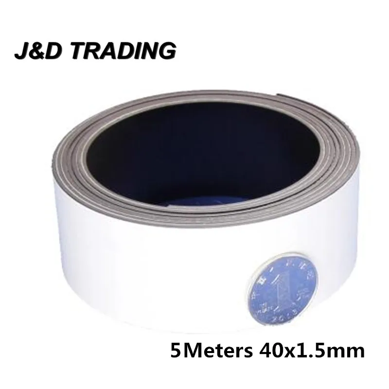 5 м самоклеющиеся магнитные полосы резиновый гибкий магнит DIY полоса ленты ширина