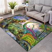 dinosaur shaggy anti skid floor mat 3d carpet non slip rug dining room living room soft child bedroom mat carpet home decor 016
