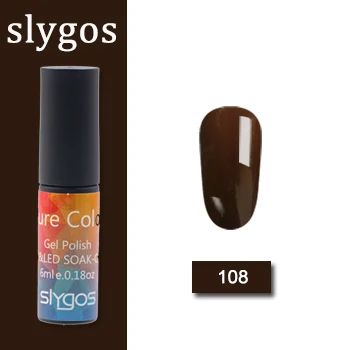 108 SLYGOS 6 мл УФ-гель для ногтей Топ УФ Led гель Осенняя Серия Тыква трава зеленый шоколад цвет Лак удаляющийся замачиванием гель лак - Цвет: 108