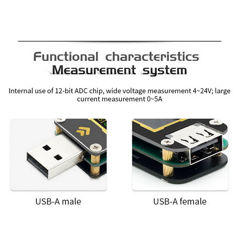 Измеритель тока и напряжения USB тестер цифровой измеритель мощности блок питания