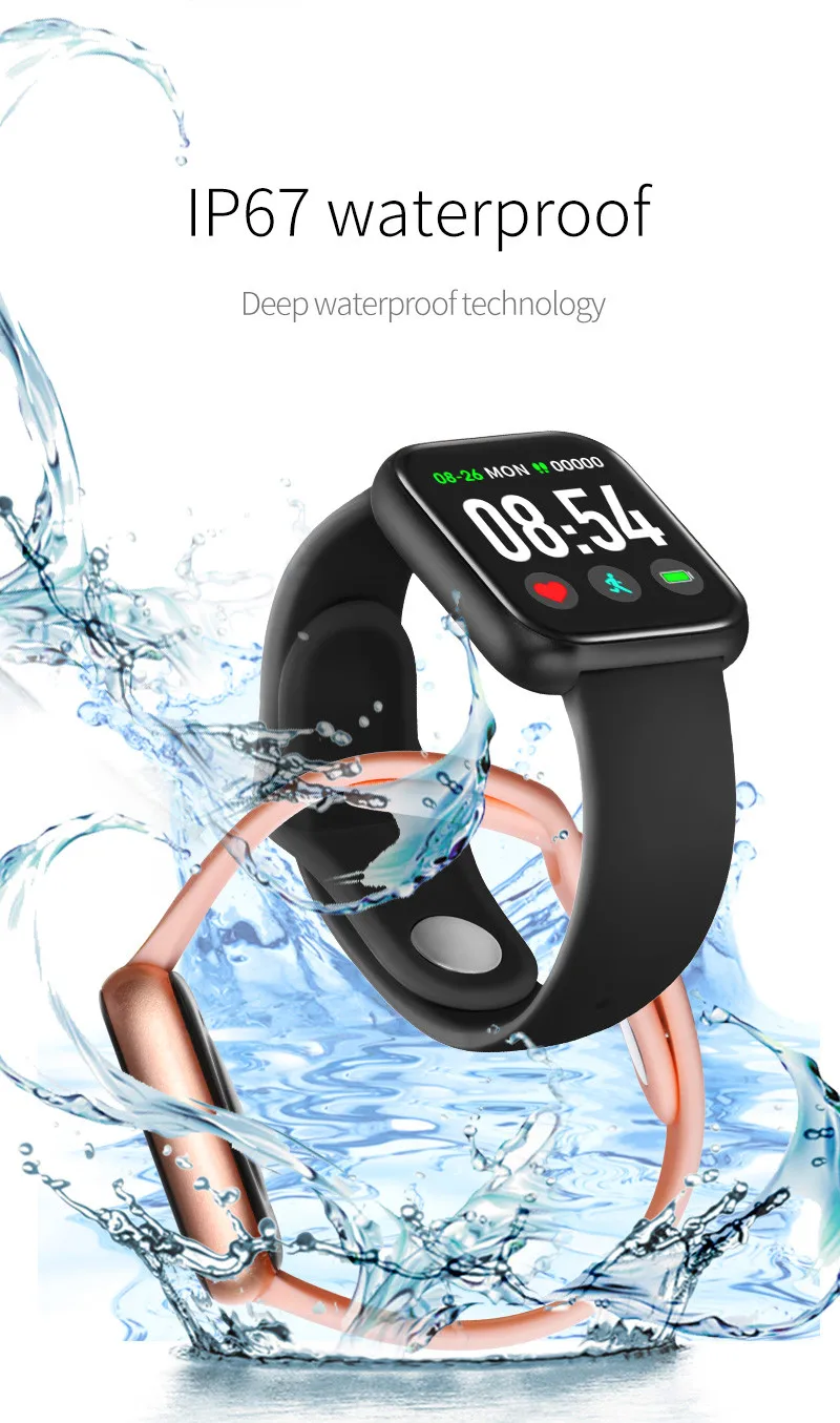 

M8V smart watch men women smartwatch fitness Bracelet Tracker heart rate monitor multiple sport mode men women smart Band watch