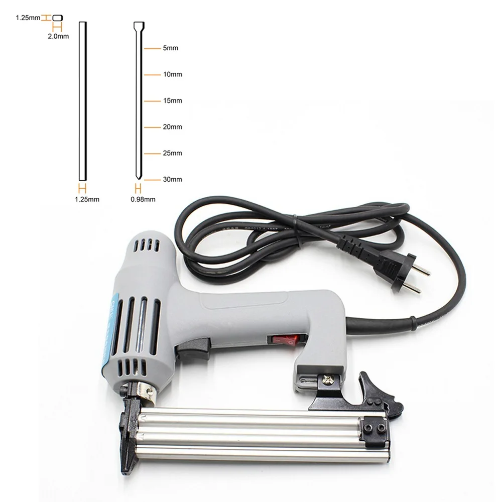 2 в 1 Электрический гвоздезабиватель и степлер с скобами гвозди столярная мебель