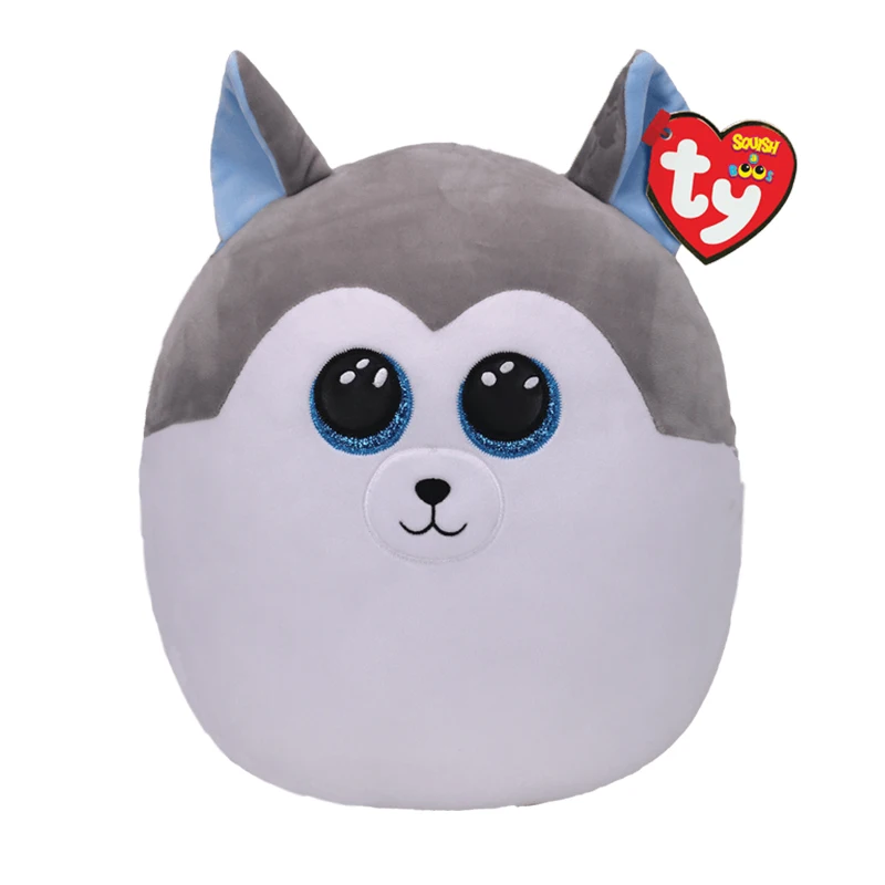 

New Ty 30cm Gray And White Husky Children’s Pillow Cute And Warm Gift Super Soft Short Plush Stuffed Animal Plush Toy Souvenir