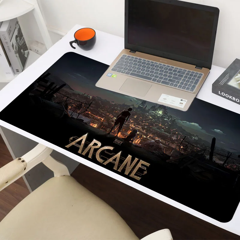

Arcane Mouse Pad Gamer Large Gaming Mousepad Anime League Of Legends Mouse Mats Cute Carpet Office Keyboard Computer Desk Mat