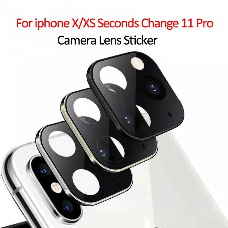 Наклейка крышка объектива камеры для iPhone X XS секундная Замена 11 PRO Чехол из