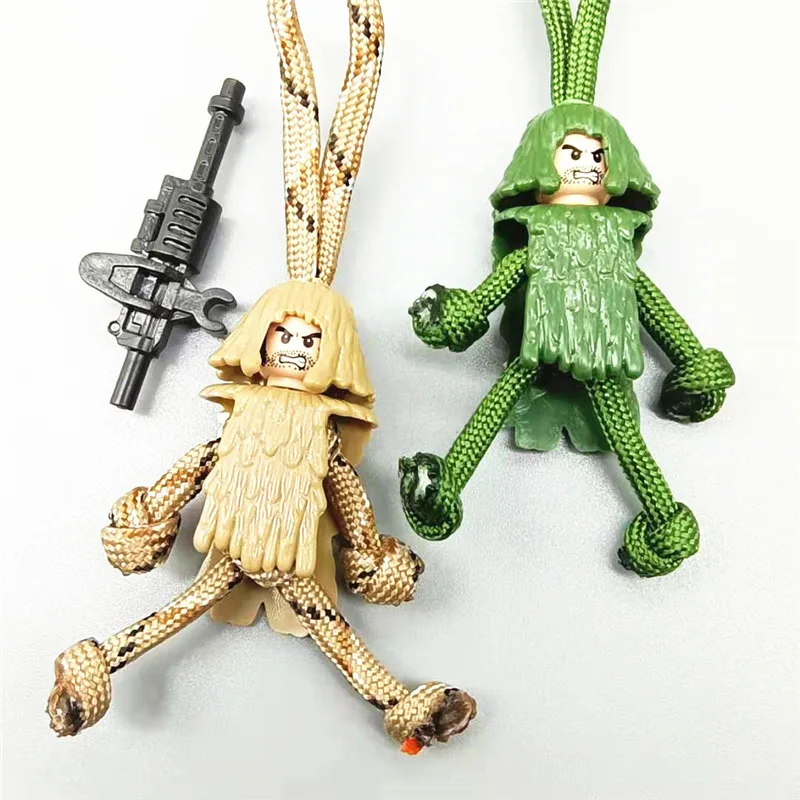 Мода строительный блок брелок мотоцикл шлем кулон плетеные веревки Паракорд Buddy