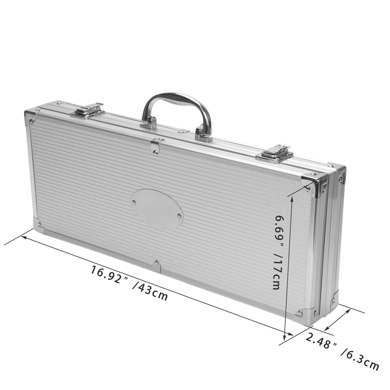 Barbecue Grilling Utensil Camping Accessories Outdoor Cooking Tools Kit Stainless Steel BBQ Set with Storage Case/Bag |
