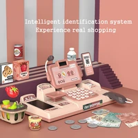 childrens pretend play house simulation supermarket luxury dining table smart cash register childrens combination set toy gift
