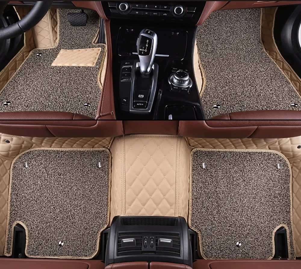

kalaisike Custom car floor mats for Land Rover All Models Discovery 3 4 Rover Range Evoque Sport Freelander car styling