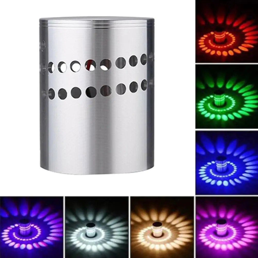 Светодиодный настенный светильник 3 Вт с множеством отверстий со спиральным