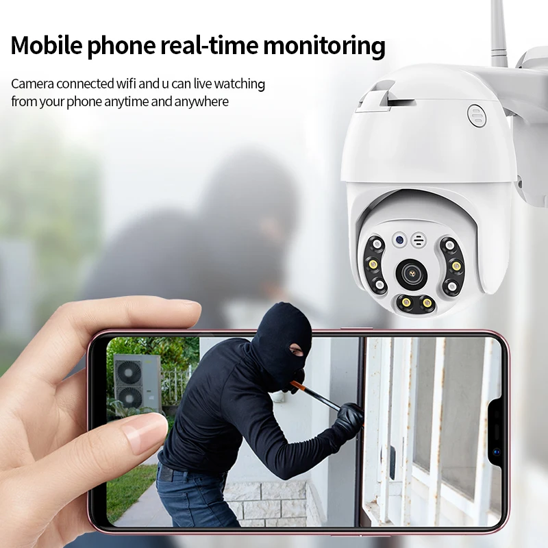 4G Camera WIFI 2MP 1080P PTZ Dome Wireless GSM SIM Card IP Security Outdoor CCTV P2P IR Night Vision 30M | Безопасность и защита