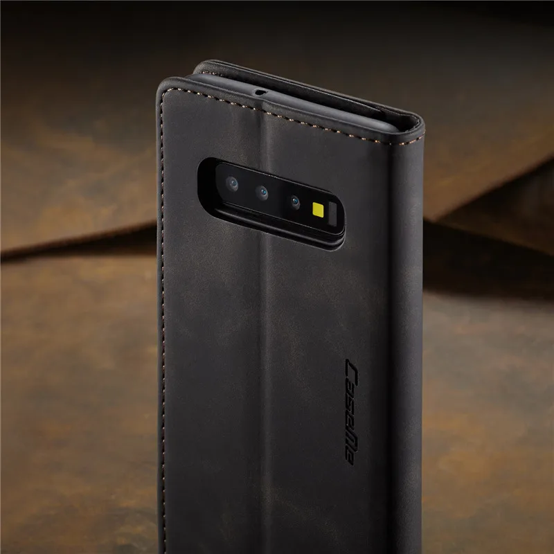 Кожаный чехол для samsung Galaxy S10 Plus, кожаный чехол-книжка на магните для samsung Note 10 Plus, флип-чехол S8 S9 Note10
