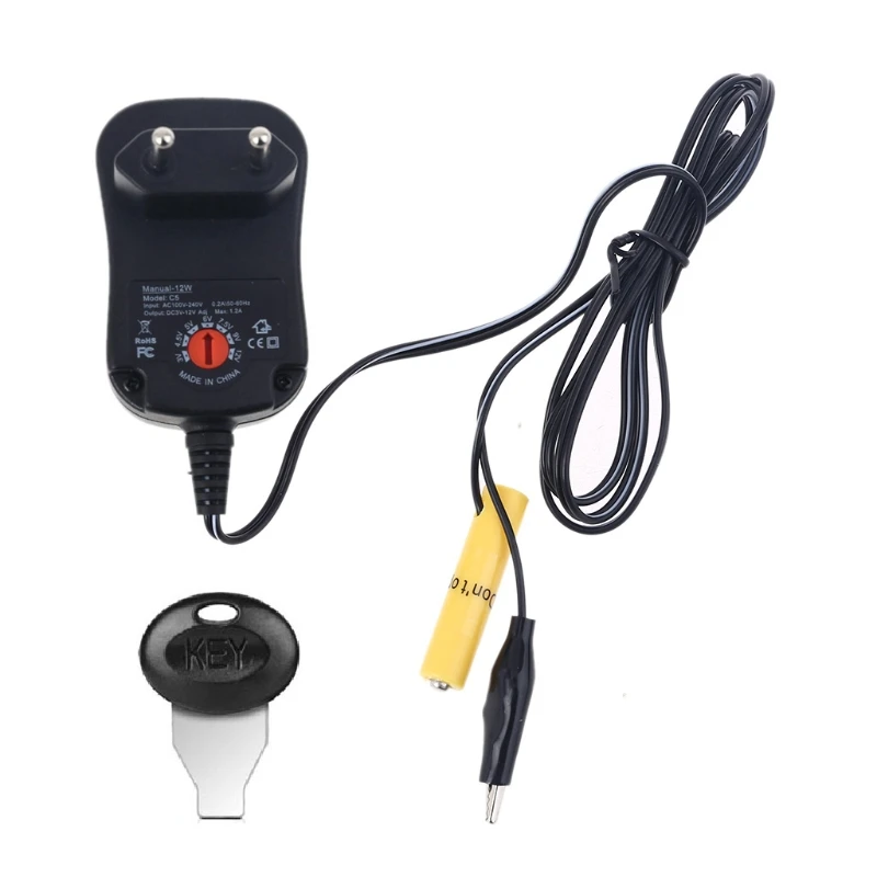 

Adjustable AA AAA Battery Eliminator EU Power Adapter Replace 2-8pcs Batteries
