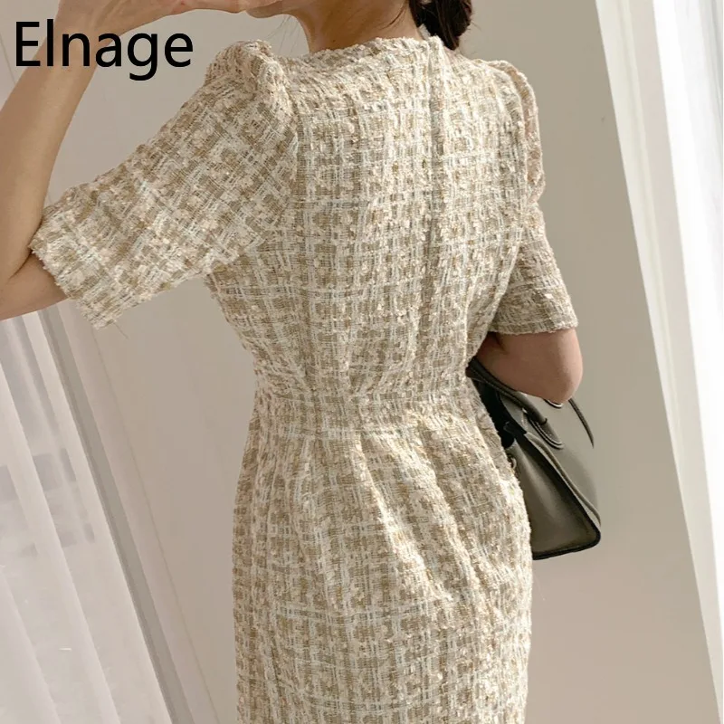 Мини-платье-трапеция женское в Корейском стиле элегантное короткое винтажное