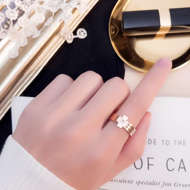 Свадебное кольцо KNOCK из розового золота 3 шт./1 комплект