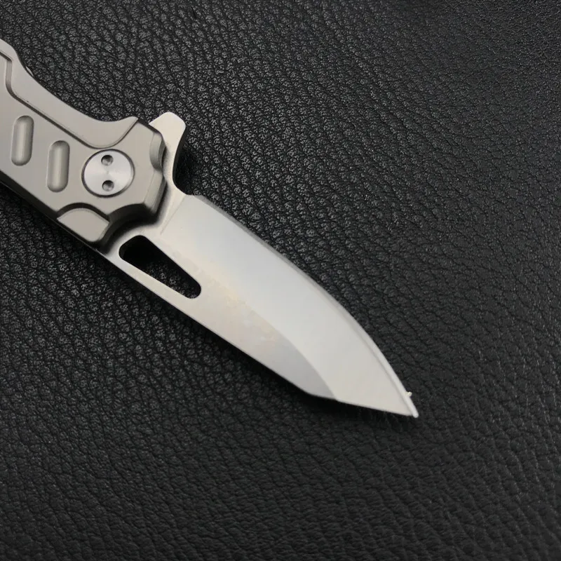 EDC Мини брелок складной нож D2 Дамасская сталь лезвие титановый сплав ручка Мультитул карманный кемпинг ножи для выживания