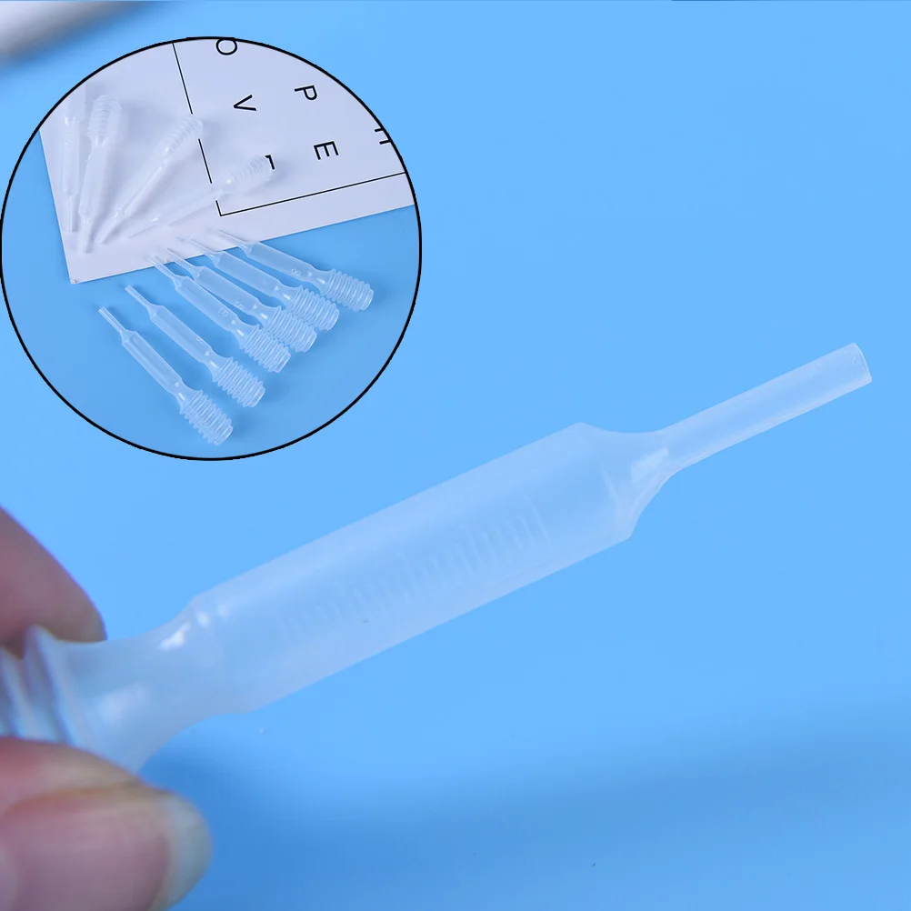 

10Pcs 5ml Clear Squeeze Liquid PipetteTransfer Graduated Pipettes For Laboratory Experiment Medical Microbiology Eye Dropper