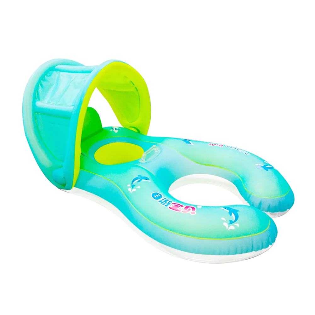 

Kids Safety Protector Portable Swimming Ring Float Neck Circle Inflatable Seat Cartoon Printing Inflatable Float Ring
