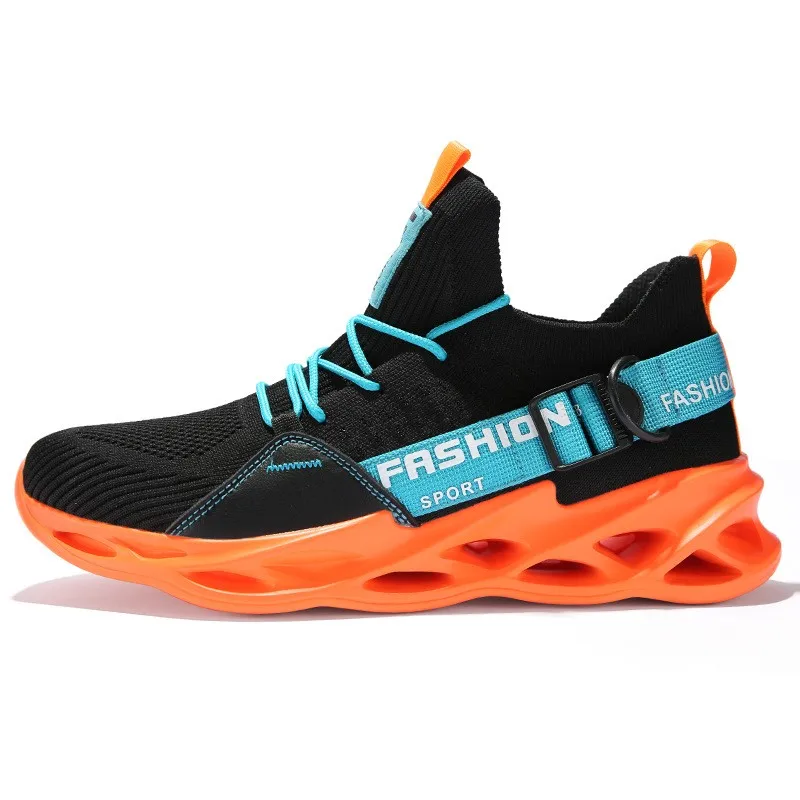 New 2021 Men Running Shoes Breathable Outdoor Sports Shoes Lightweight Sneakers for Women Comfortable Knife-Edge Flying Woven Me