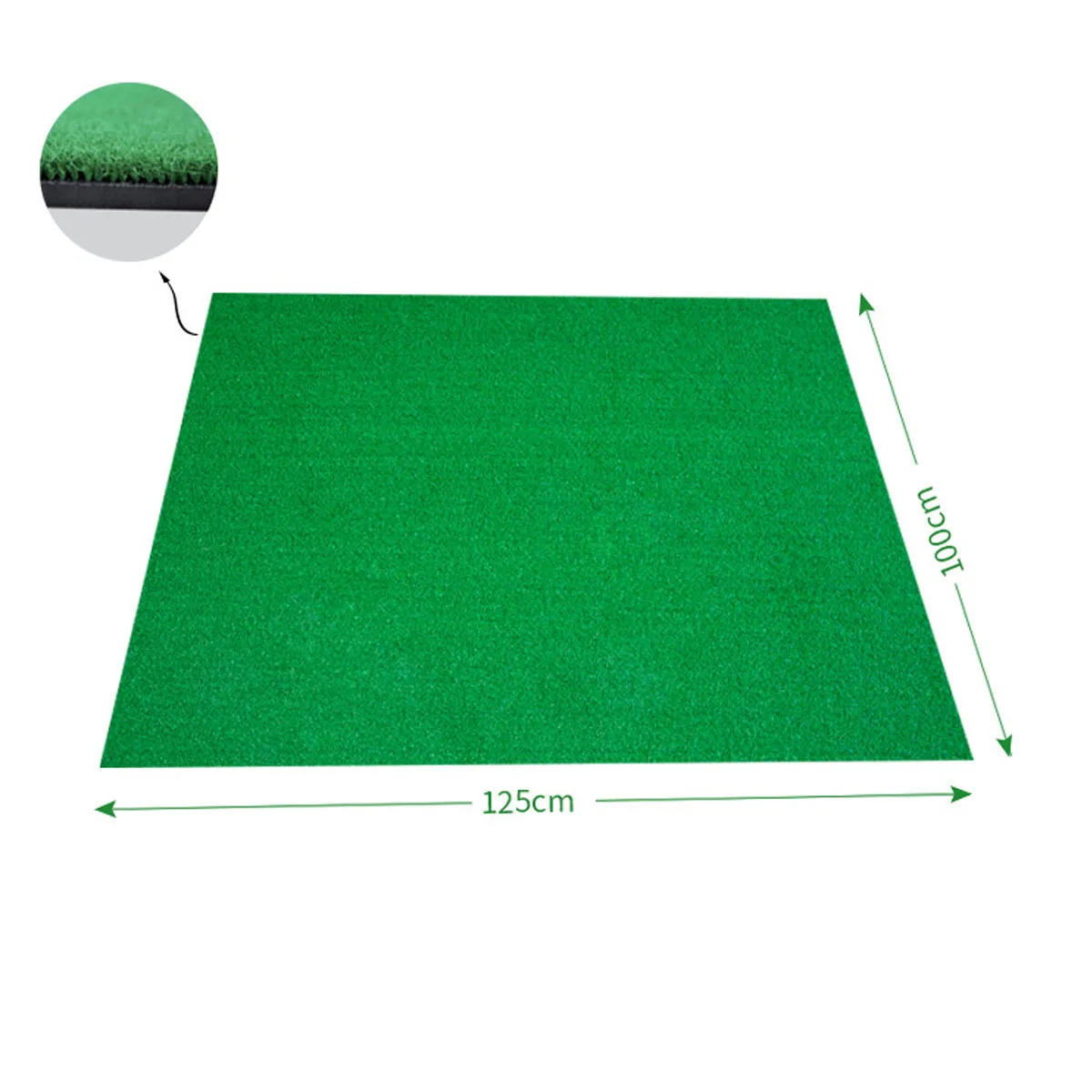 

125x100cm Golf Practice Grass Mat Indoor Outdoor Golf Hitting Mat Green Lawn Mats Golf Training Aids