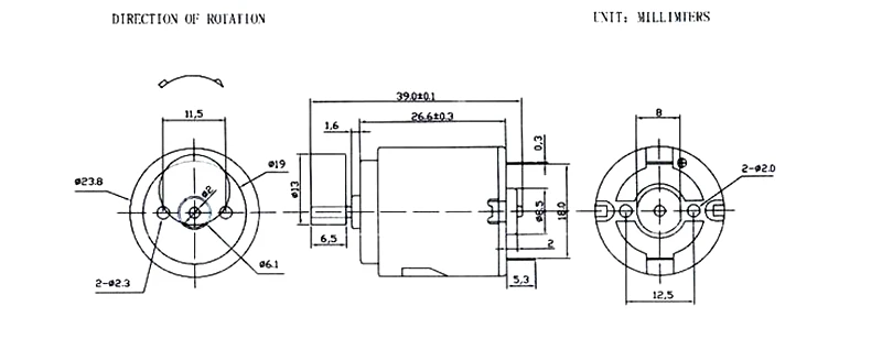 260 микро DC Вибрационный двигатель для массажера | Строительство и ремонт