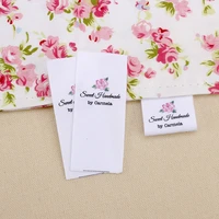 custom clothing labels brand tags organic cotton ribbon labels logo or text handmade printing labels boutique md3100