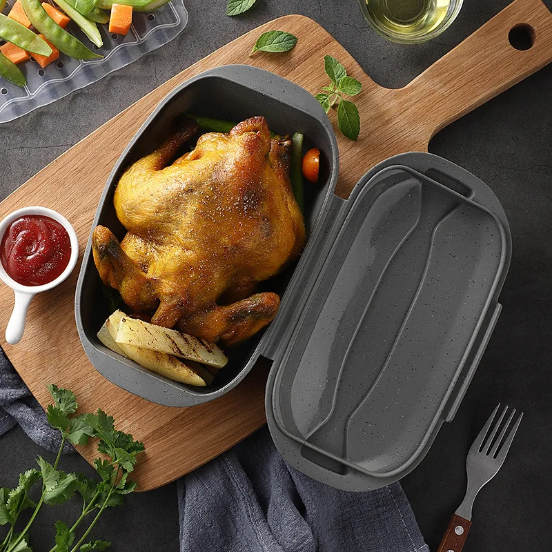 Новый Продукт Пищевой Силикон на пару миска для рыбы жареная курица