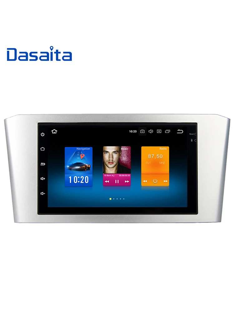 Dasaita 7 &quotAndroid 8 0 Автомобильный GPS радио плеер для Toyota Avensis 2003 2007 с восьмиядерным 4 Гб