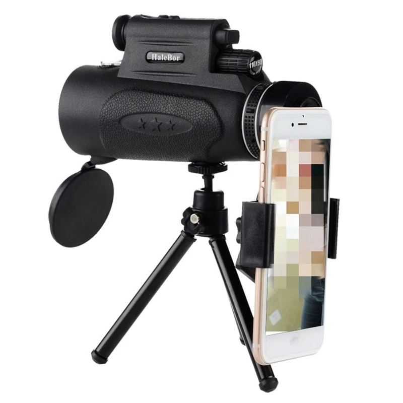 

100x90 Night Vision Monocular Telescope with Phone Holder and Tripod Stand