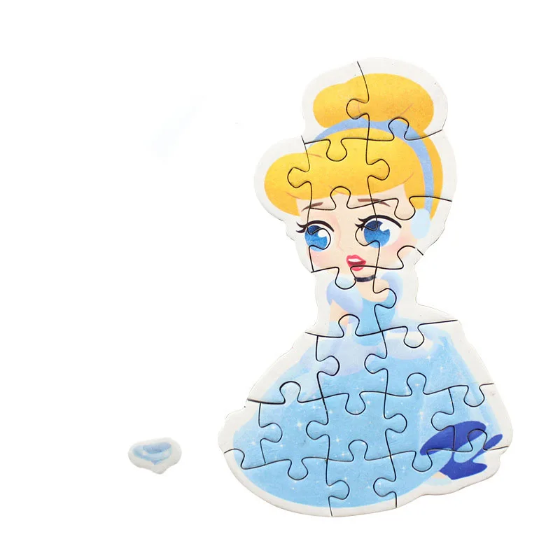 

Disney Princess Party Decoration puzzle 20 Pieces Children's Educational Toy Creativity Magnetic Puzzle Fridge Magnet Toys kids