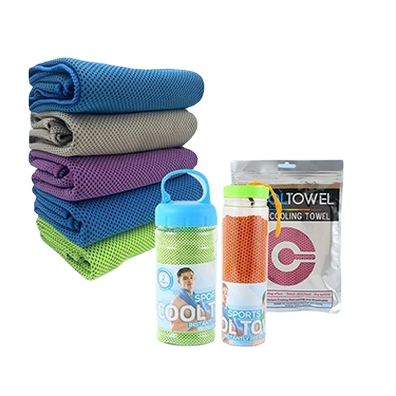 

1PCS Ice silk touch ice towel thickened non-stick water absorption outdoor sports towel, used for mountaineering and fishing3*80