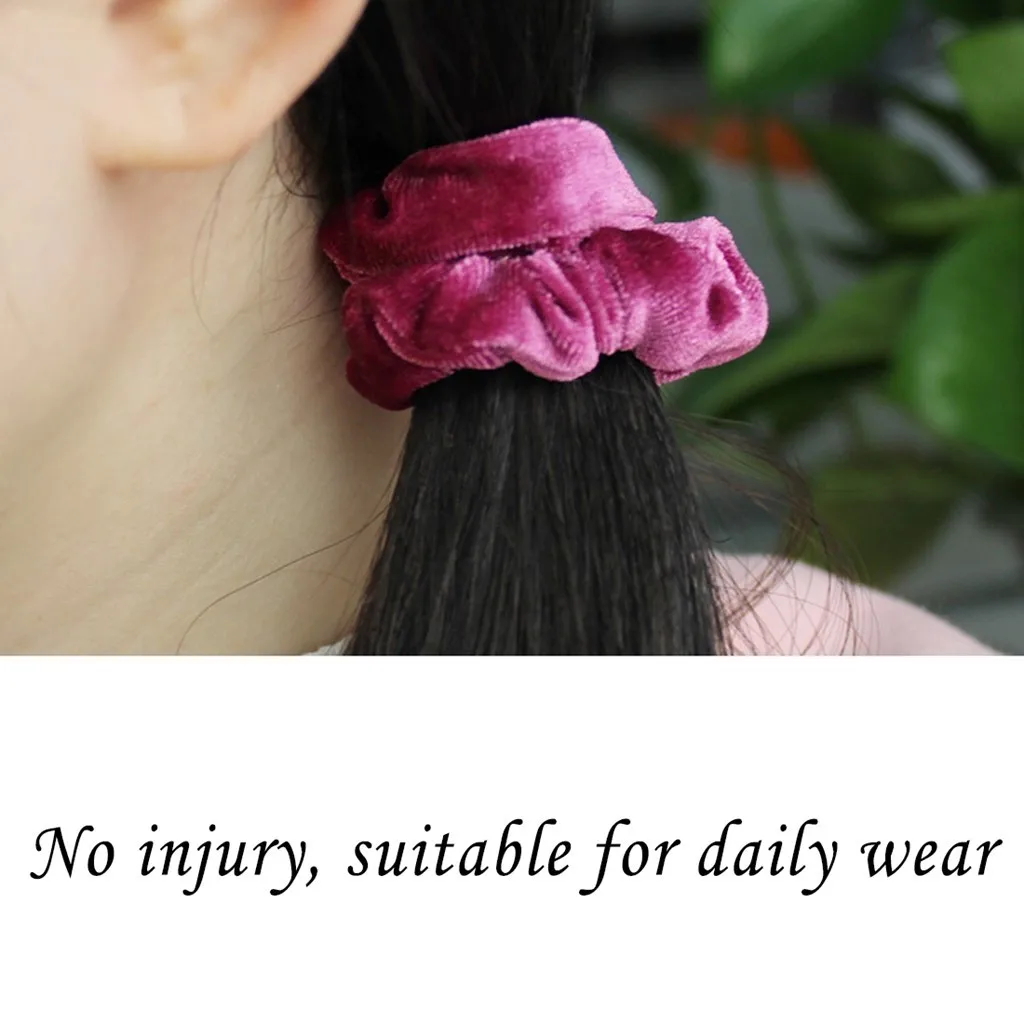 

20 Pcs Velvet Elastic Hair Bands Women Girls Elastic Hair Rubber Bands Accessories Hair Ring Rope Ponytail Holder 2021 #L5
