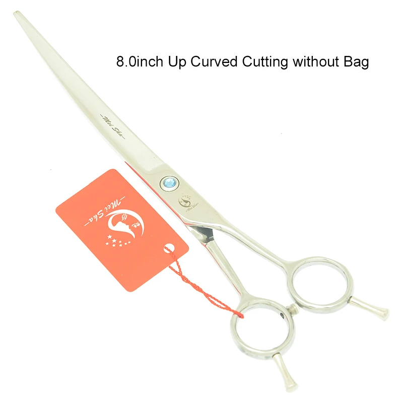 HB0252 no bag 8," профессиональные японские 440C ножницы для ухода за домашними животными ножницы для стрижки животных тонкие изогнутые ножницы с расческой HB0247 - Цвет: HB0252 no bag