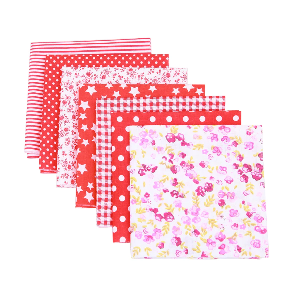 7 шт./компл. 50*50 см 100% хлопчатобумажная ткань с принтом квадратная для рукоделия